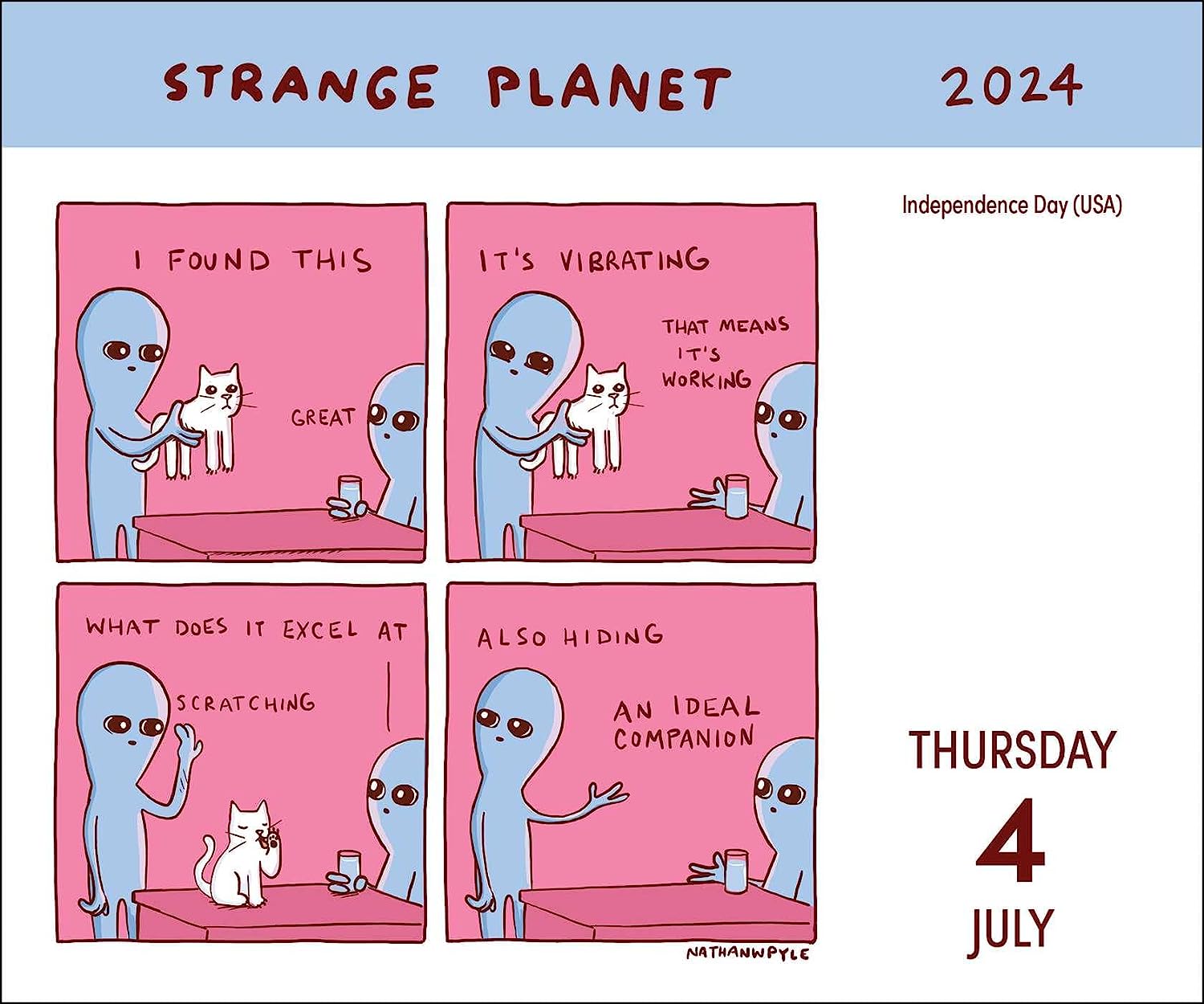 2024 Strange Daily Boxed PageADay Calendar