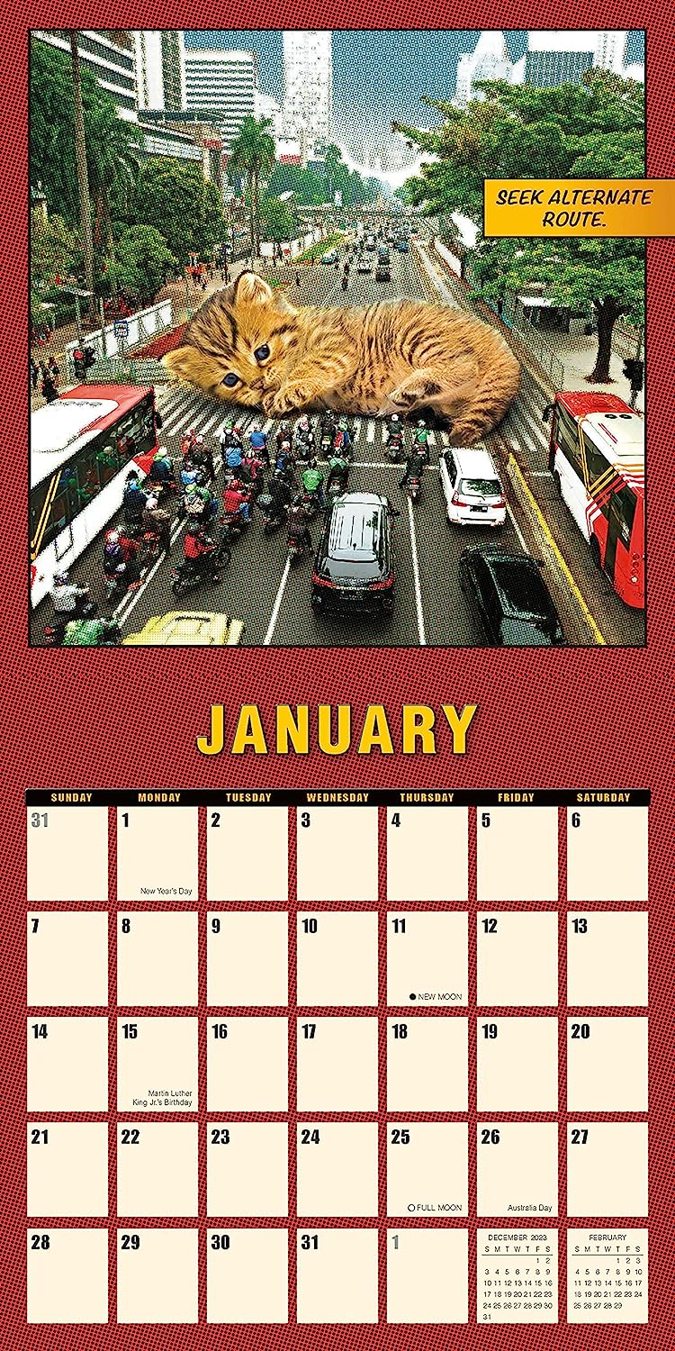 2024 Catzilla - Square Wall Calendar  SOLD OUT