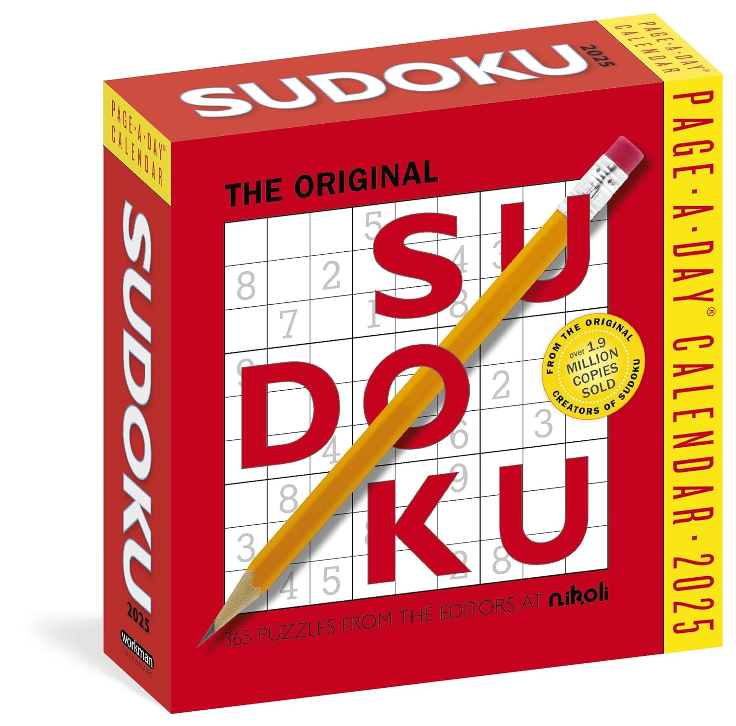 2025 Original Sudoku - Daily Boxed Page-A-Day Calendar