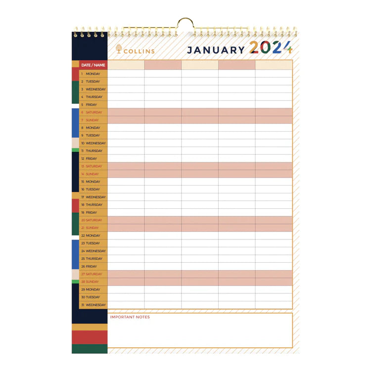 2024 Edge Mira - A3 Wall Calendar