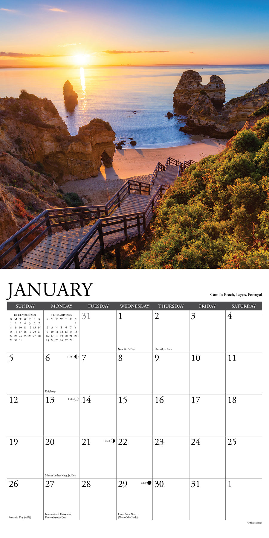 2025 Sunrise, Sunset - Square Wall Calendar