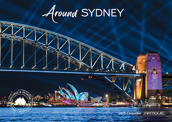 2025 Around Sydney By Artique - Horizontal Wall Calendar