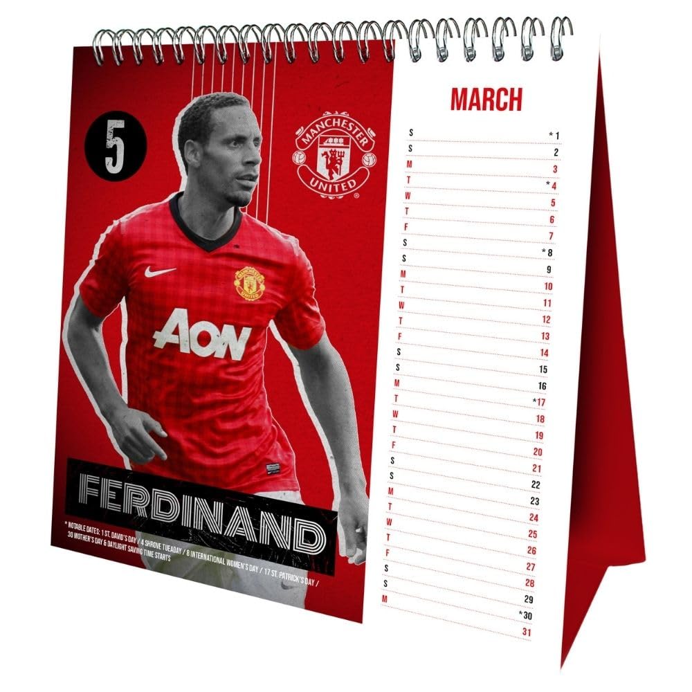 2025 Manchester United Fc - Desk Easel Calendar