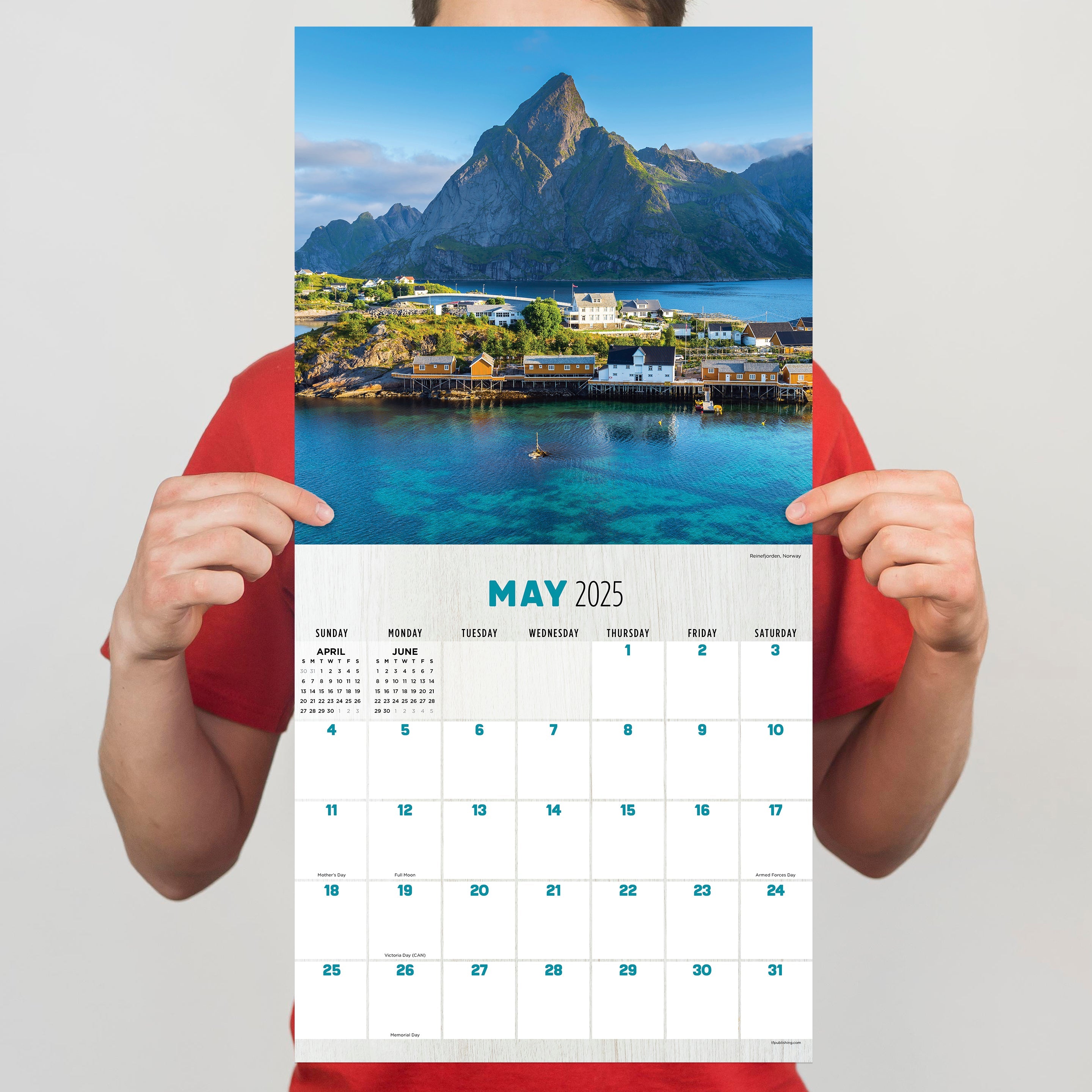 2025 Mountains - Square Wall Calendar