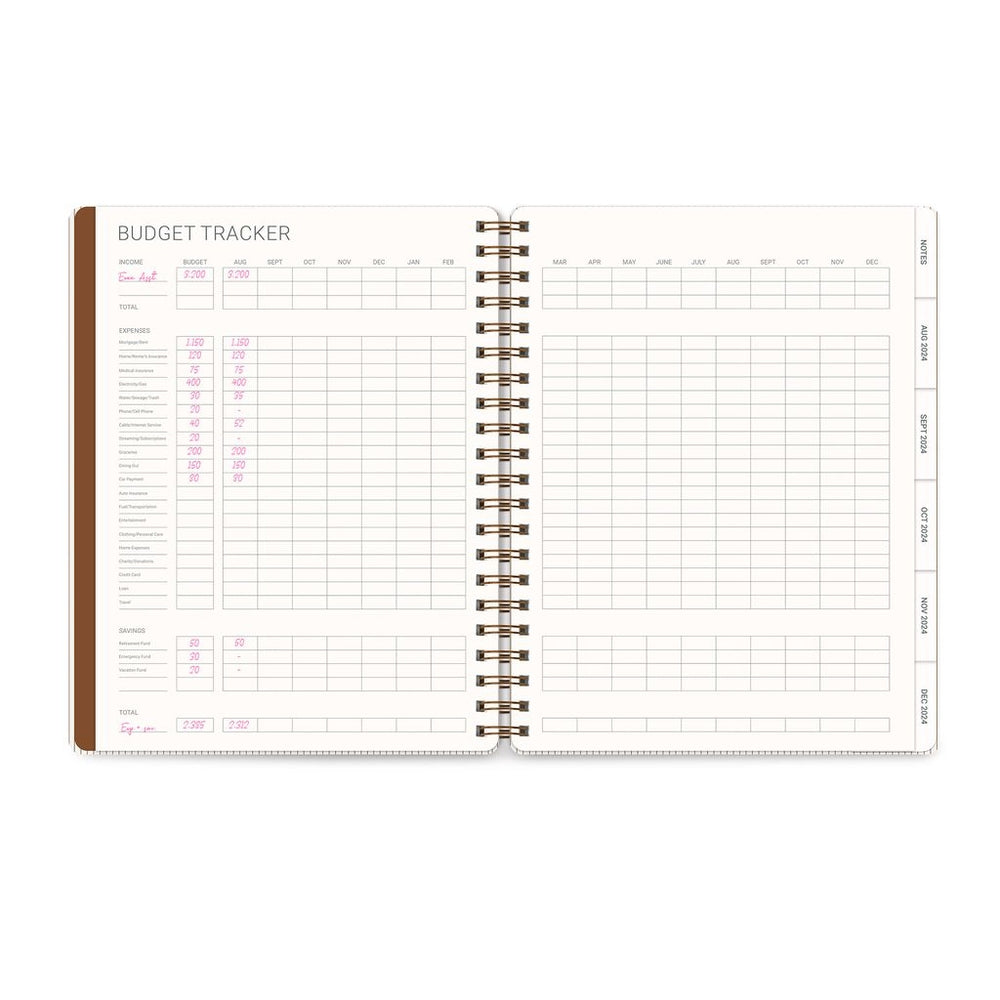 2025 Tawny Brown - Baxter Weekly & Monthly Diary/Planner