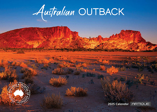 2025 Australian Outback By Artique - Horizontal Wall Calendar