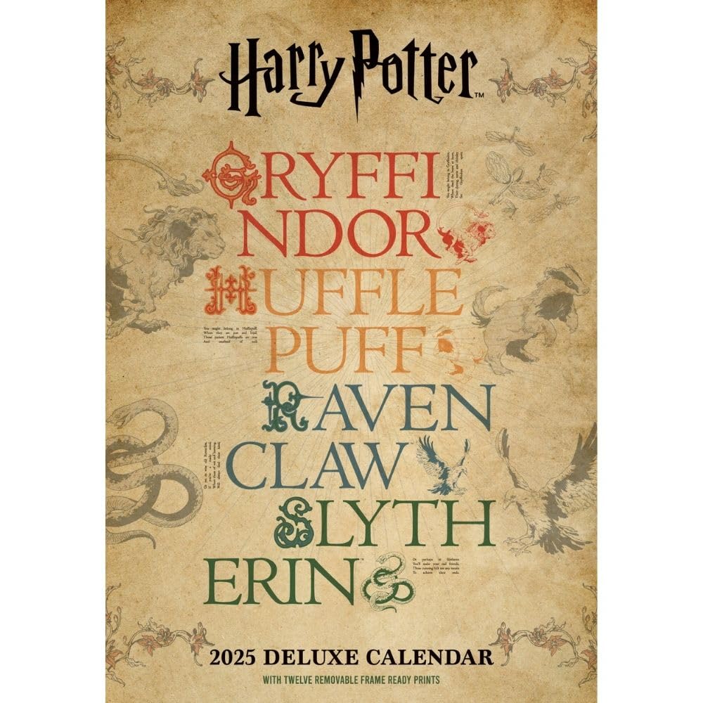 2025 Harry Potter - A3 Deluxe Wall Calendar