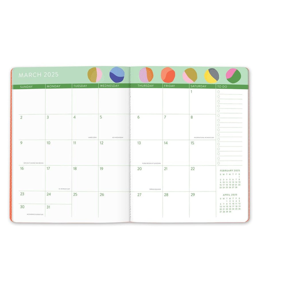 2025 Painter's Palette - Just Right Monthly Diary/Planner