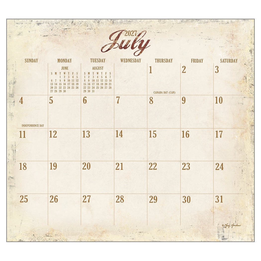 2027 Home On The Range - Deluxe Wall Calendar by Terry Redlin