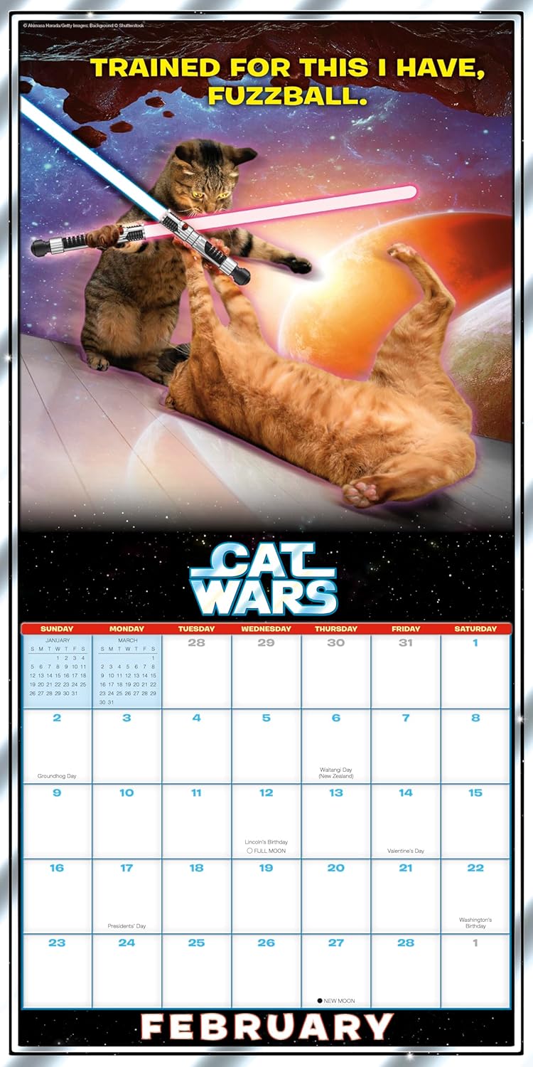 2025 Cat Wars - Square Wall Calendar