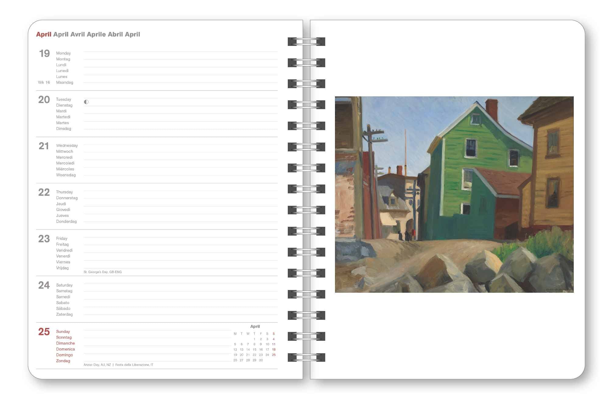 2025 Edward Hopper - Weekly Diary/Planner