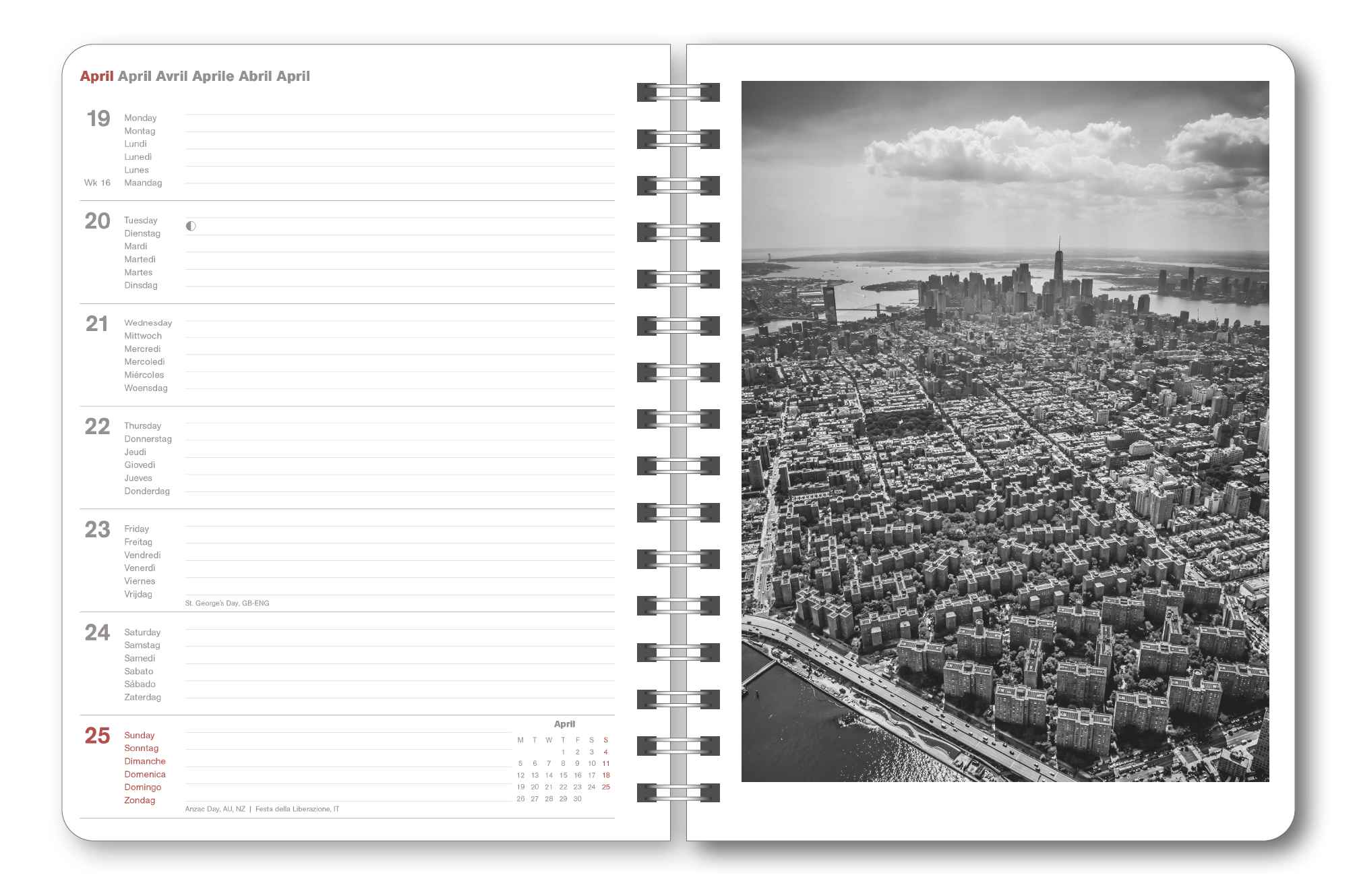 2025 New York - Weekly Diary/Planner