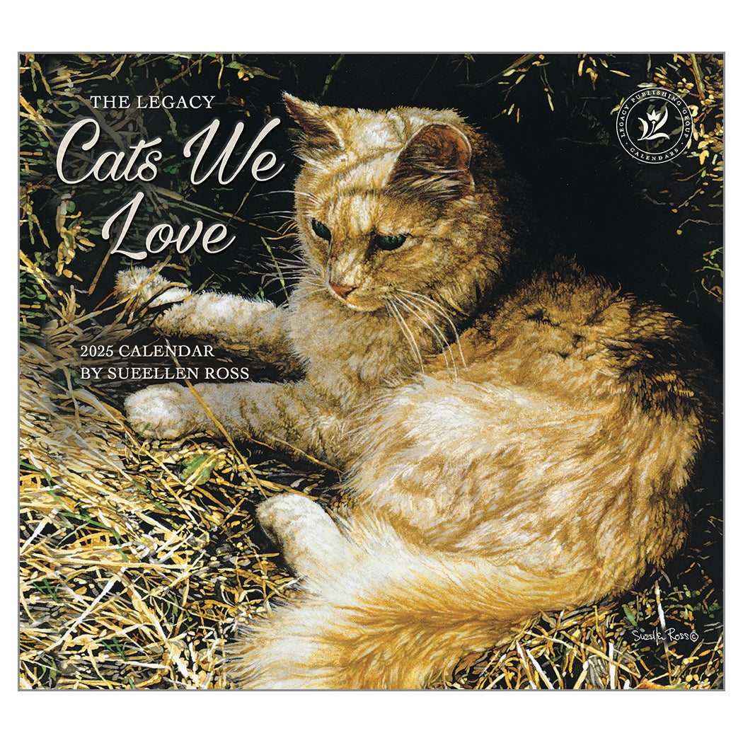 2025 Legacy Cats We Love - Deluxe Wall Calendar