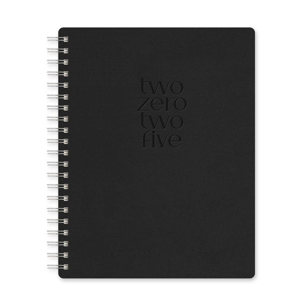 2025 Midnight Black - Baxter Weekly & Monthly Diary/Planner