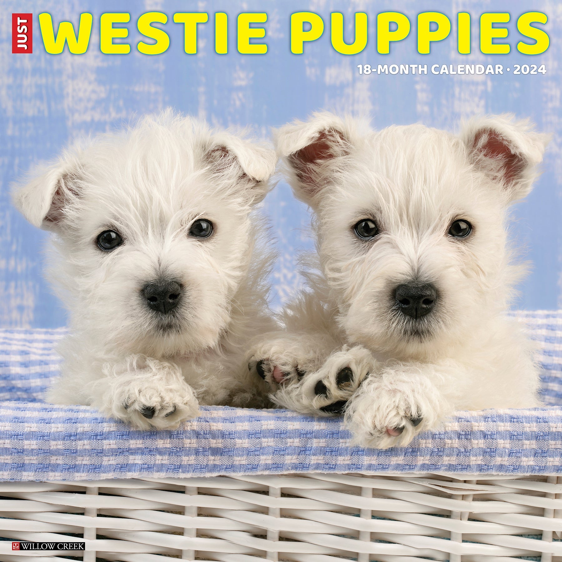 2024 Just Westie Puppies - Square Wall Calendar