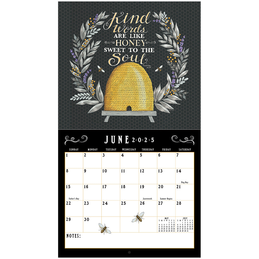 2025 Legacy Bee-U-Tiful Life  - Deluxe Wall Calendar