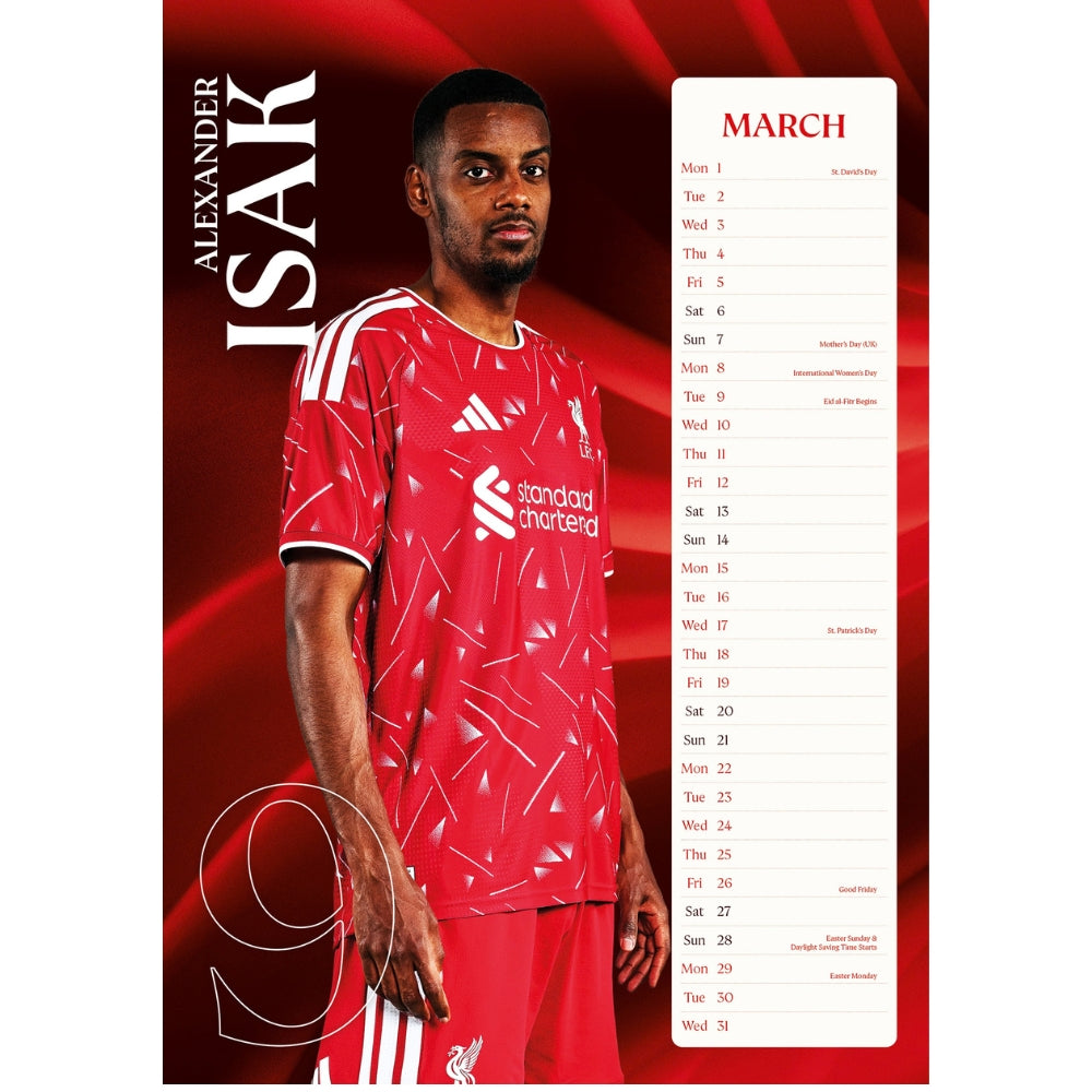2027 Liverpool FC - A3 Wall Calendar - product image 2