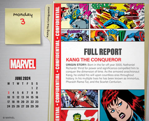 2024 Marvel - Daily Boxed Page-A-Day Calendar  SOLD OUT