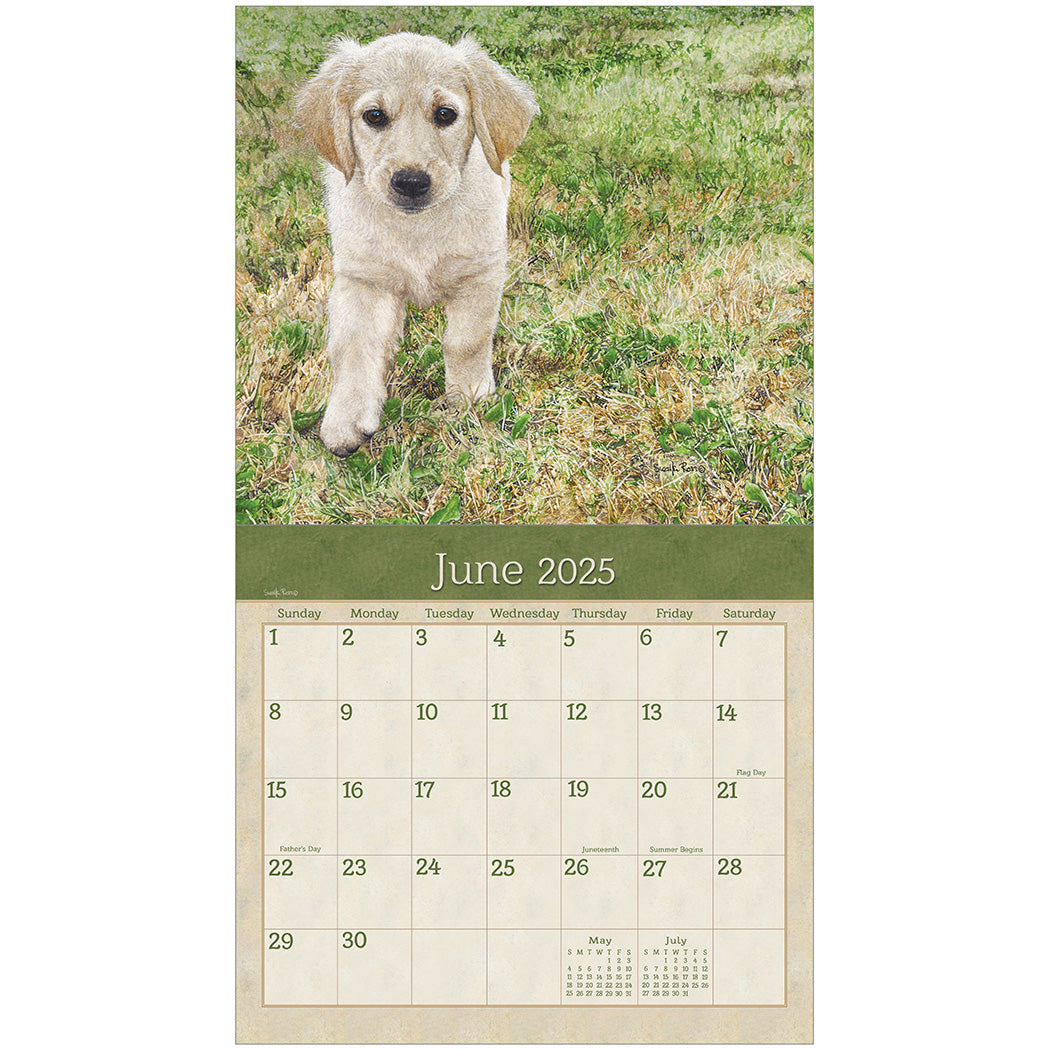 2025 Legacy Puppies - Deluxe Wall Calendar