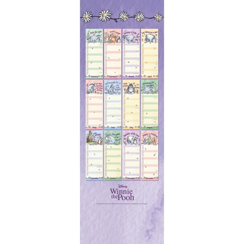 2025 Eeyore - Slim Wall Calendar