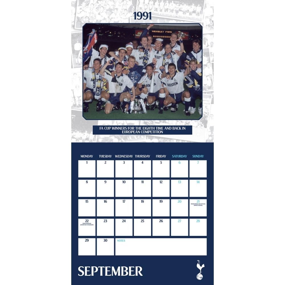 2025 Tottenham Hotspur Legends - Square Wall Calendar