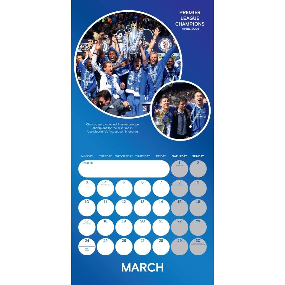 2025 Chelsea Fc Legends - Square Wall Calendar