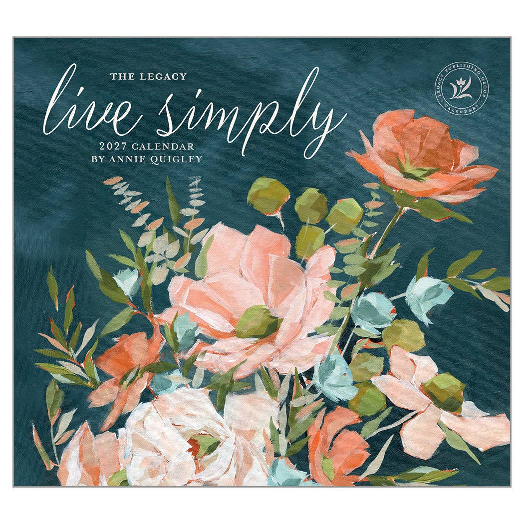 2027 Live Simply - Deluxe Wall Calendar by Anne Quigley