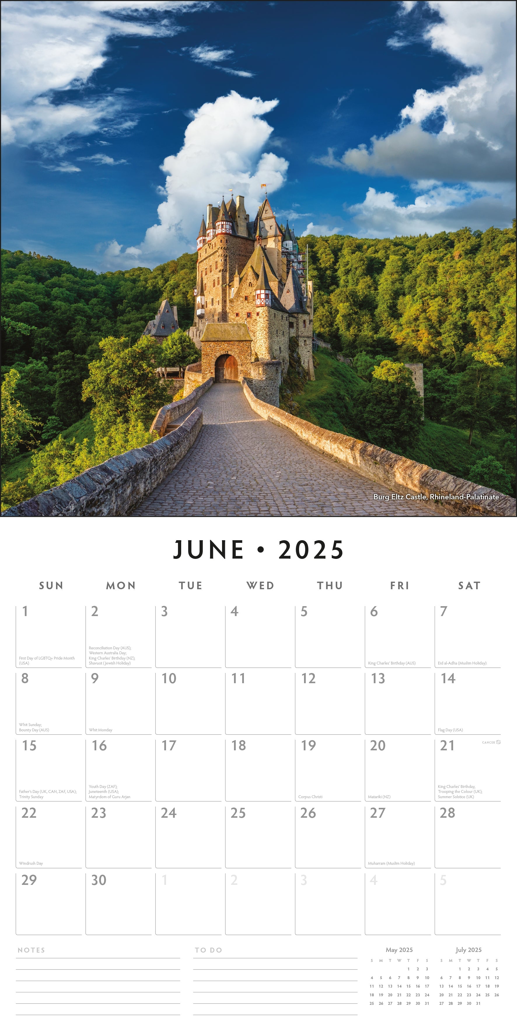 2025 Germany - Square Wall Calendar