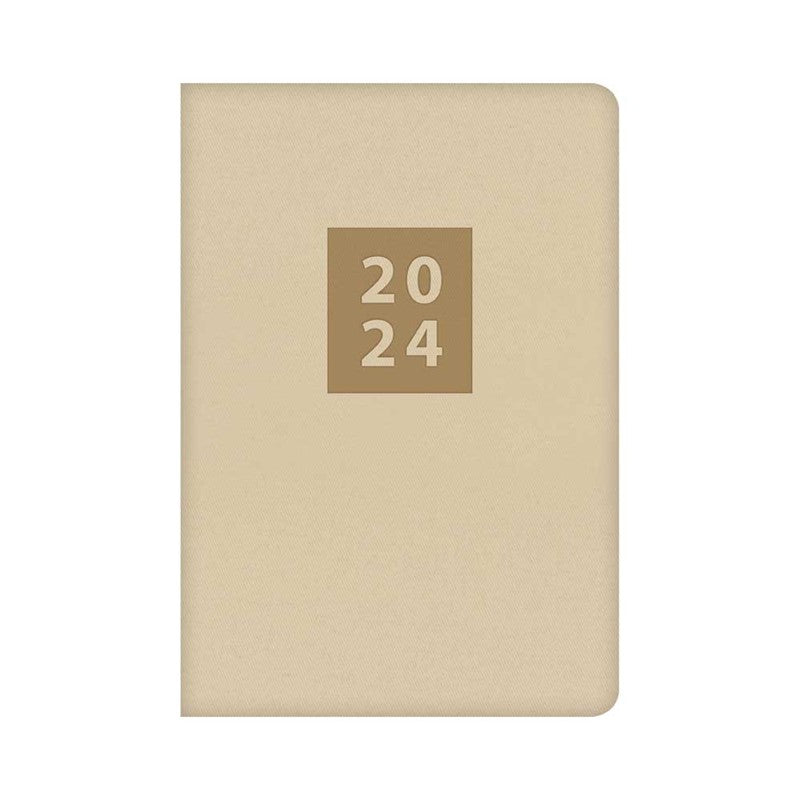 2024 Beige Fabric - Weekly Diary/Planner