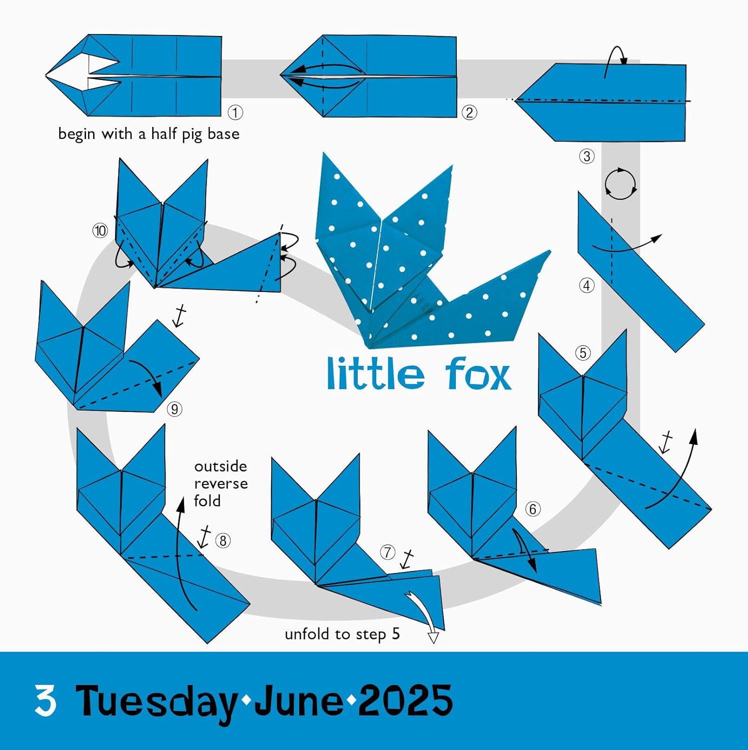 2025 Origami - Daily Boxed Page-A-Day Calendar