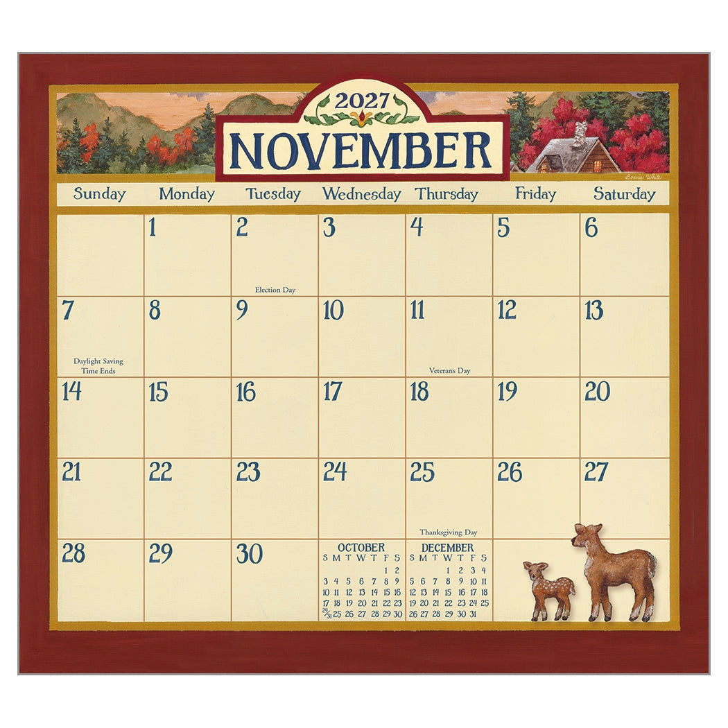 2027 Bonnie White - Deluxe Wall Calendar by Bonnie White