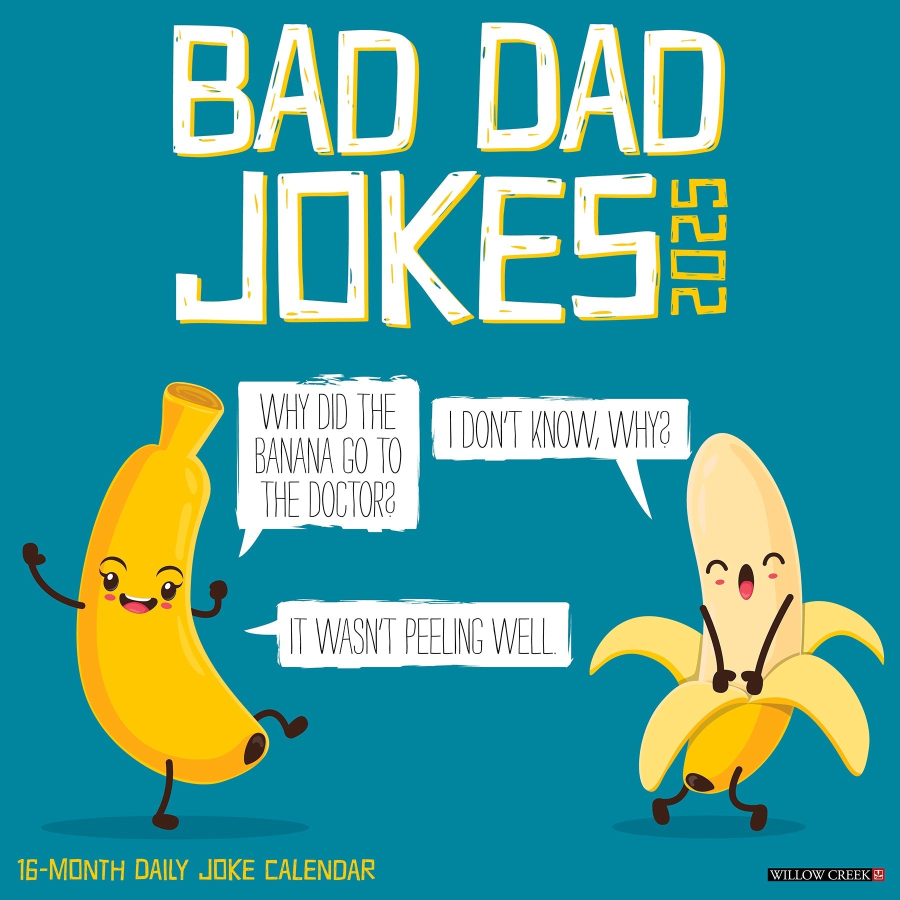 2025 Bad Dad Jokes - Square Wall Calendar