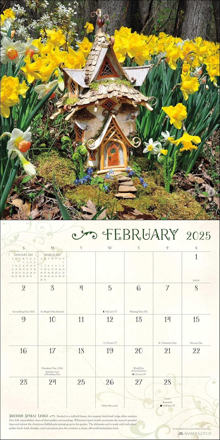 2025 Fairy Houses By Sally J. Smith - Square Wall Calendar