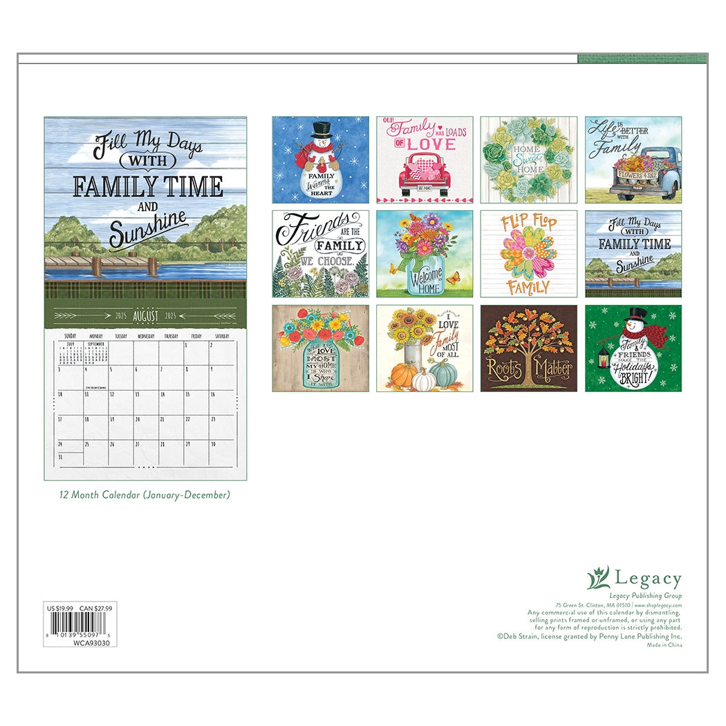 2025 Legacy Family Matters - Deluxe Wall Calendar