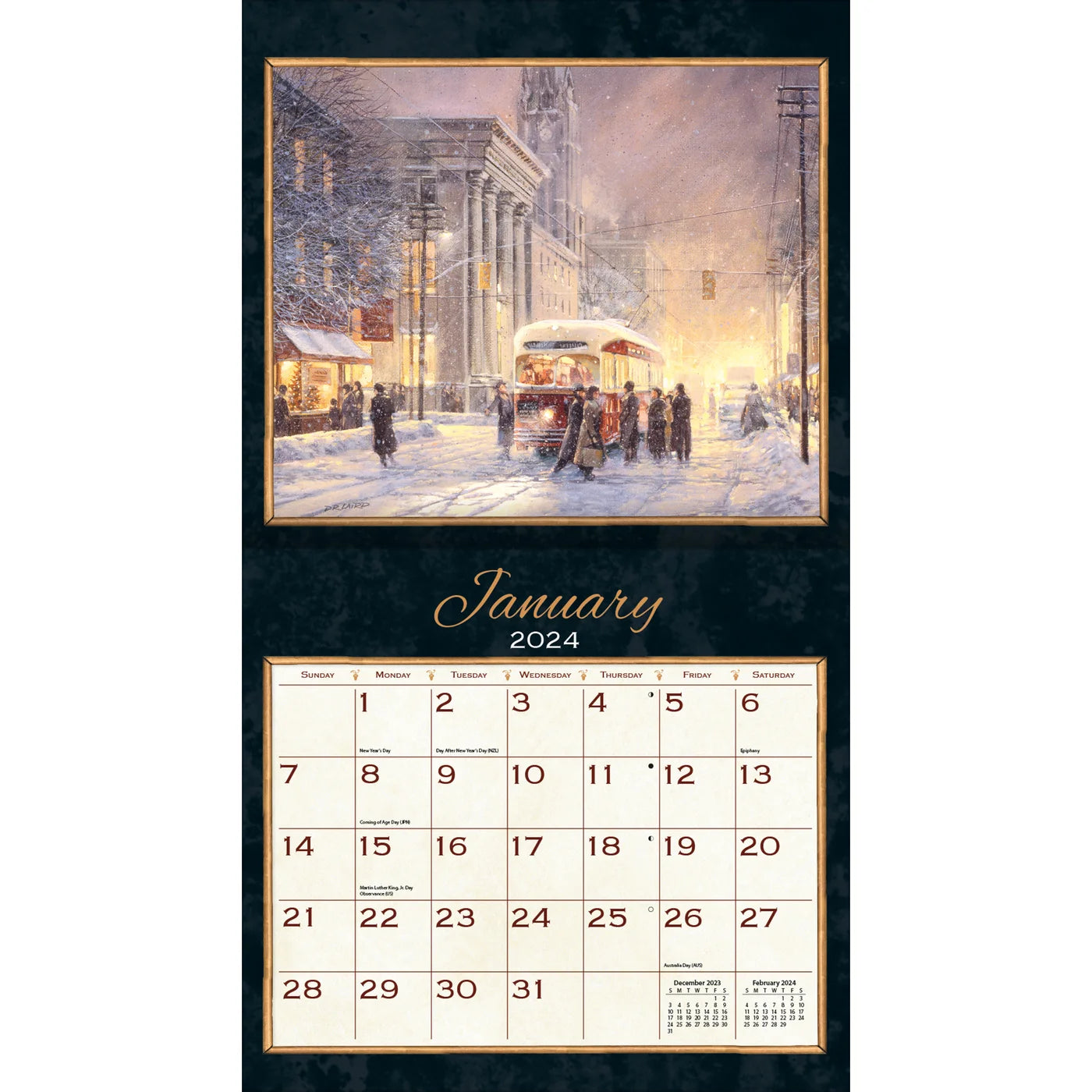 2024 LANG Treasured Times By D.R. Laird - Deluxe Wall Calendar
