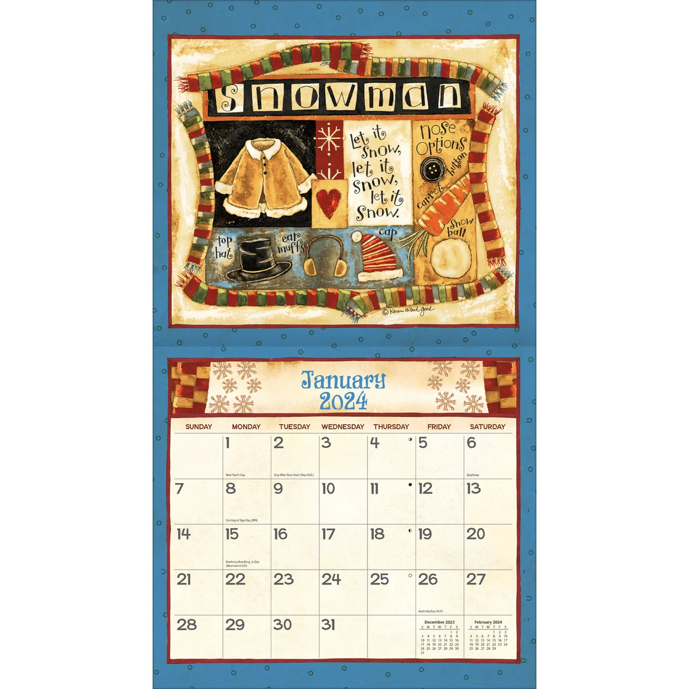 2024 LANG Simple Life Deluxe Wall Calendar Art Calendars by LANG