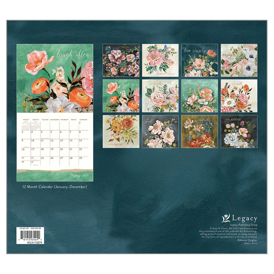 2027 Live Simply - Deluxe Wall Calendar by Anne Quigley
