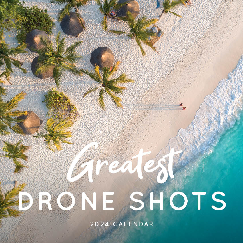 2024 Greatest Drone Shots Square Wall Calendar