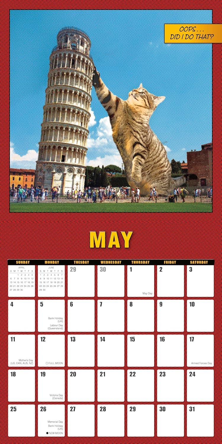 2025 Catzilla - Square Wall Calendar