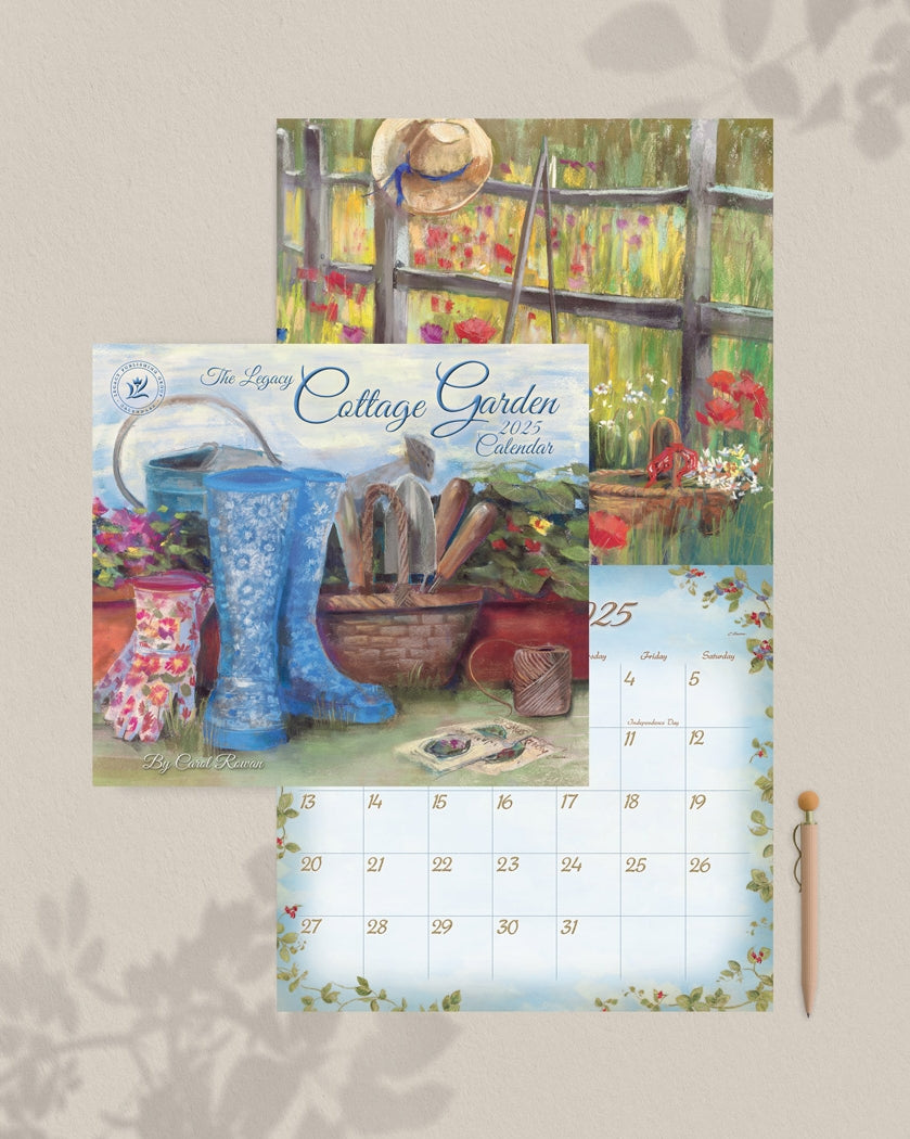 2025 Legacy Cottage Garden - Deluxe Wall Calendar