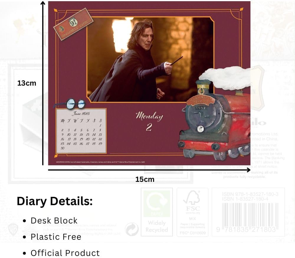 2025 Harry Potter - Daily Boxed Page-A-Day Calendar