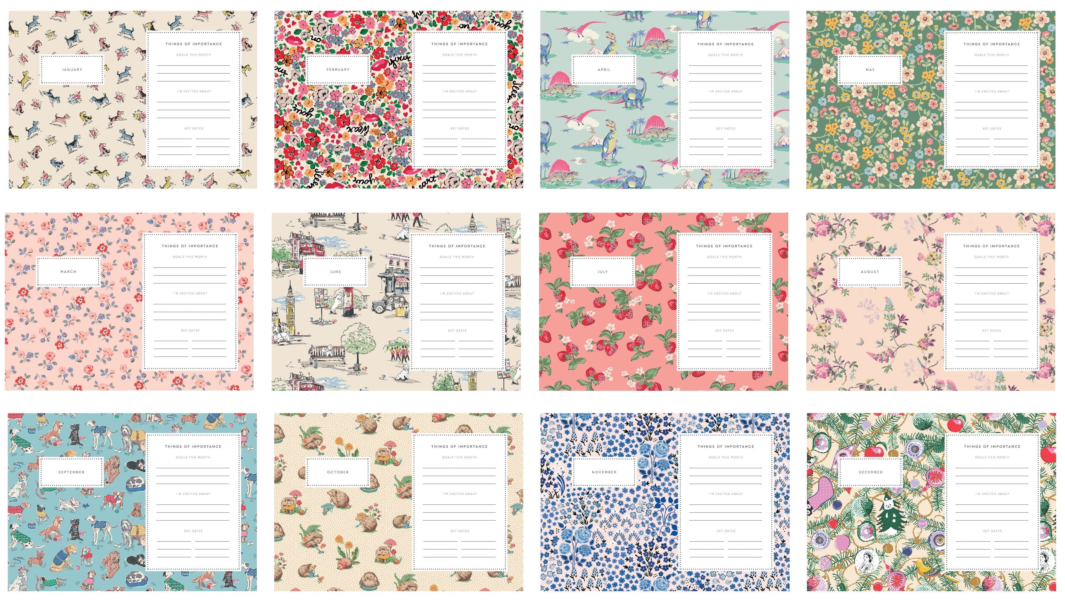 2025 Floral Ditsy by Cath Kidston - Monthly & Weekly Diary/Planner