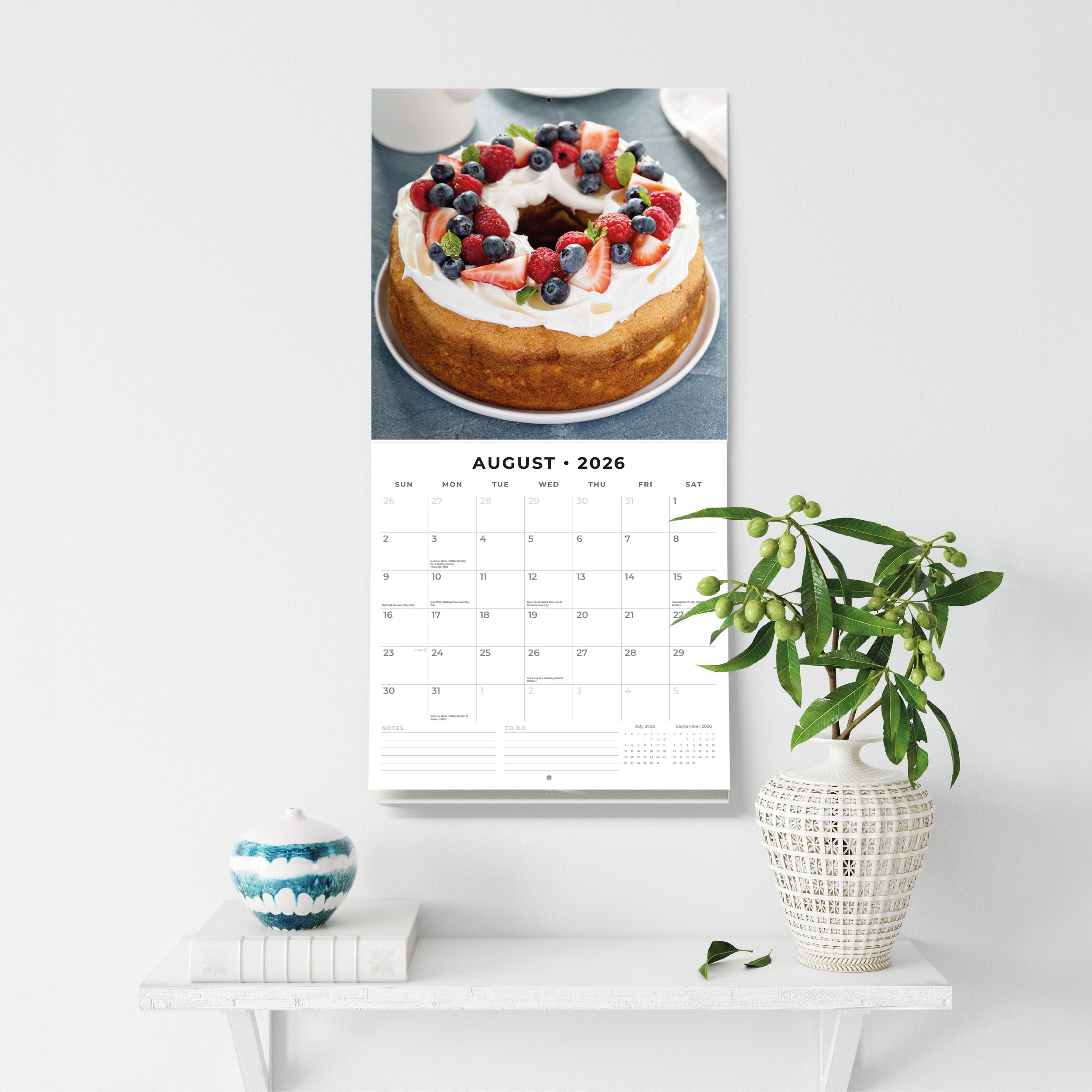 2026 Baking - Square Wall Calendar