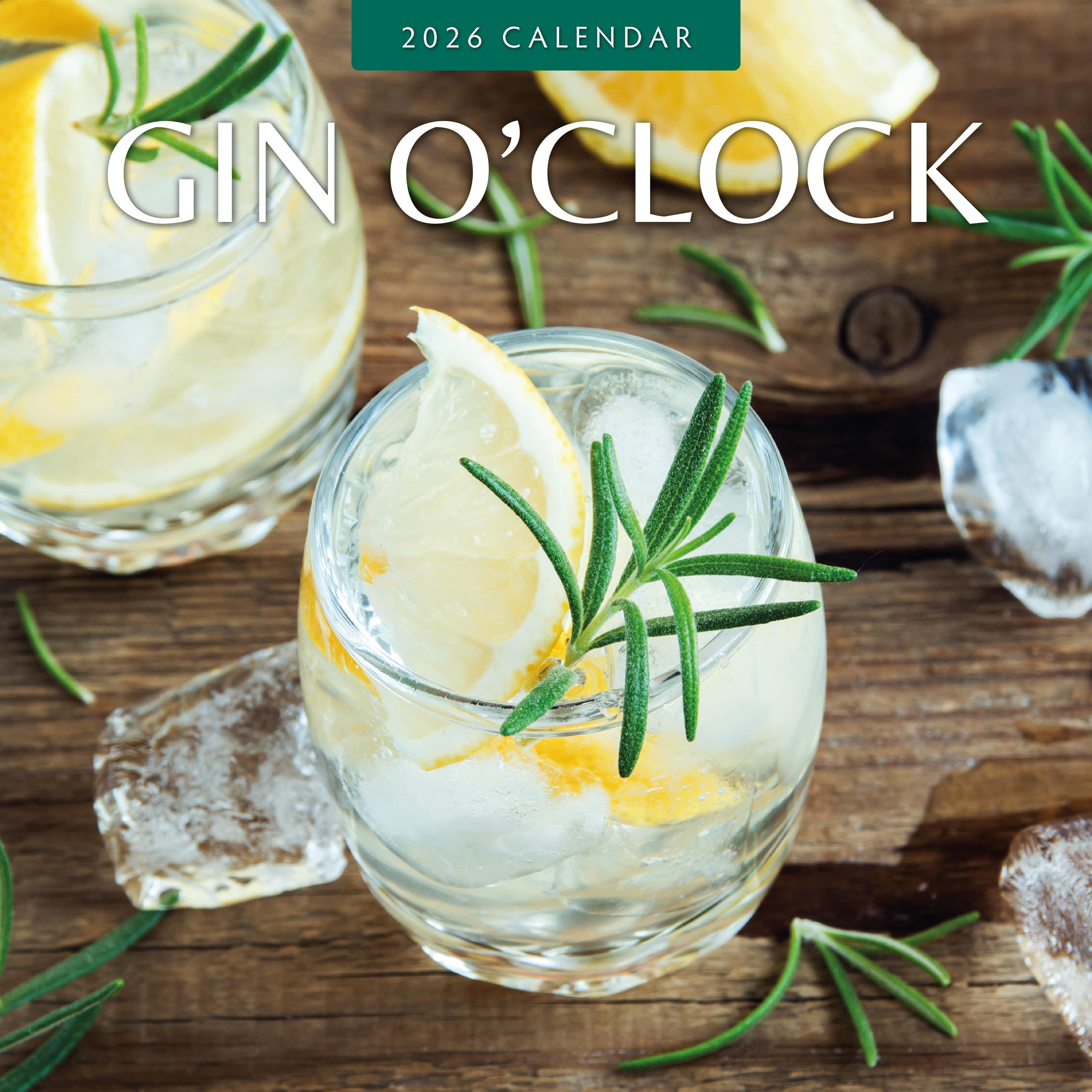2026 Gin O'clock - Square Wall Calendar