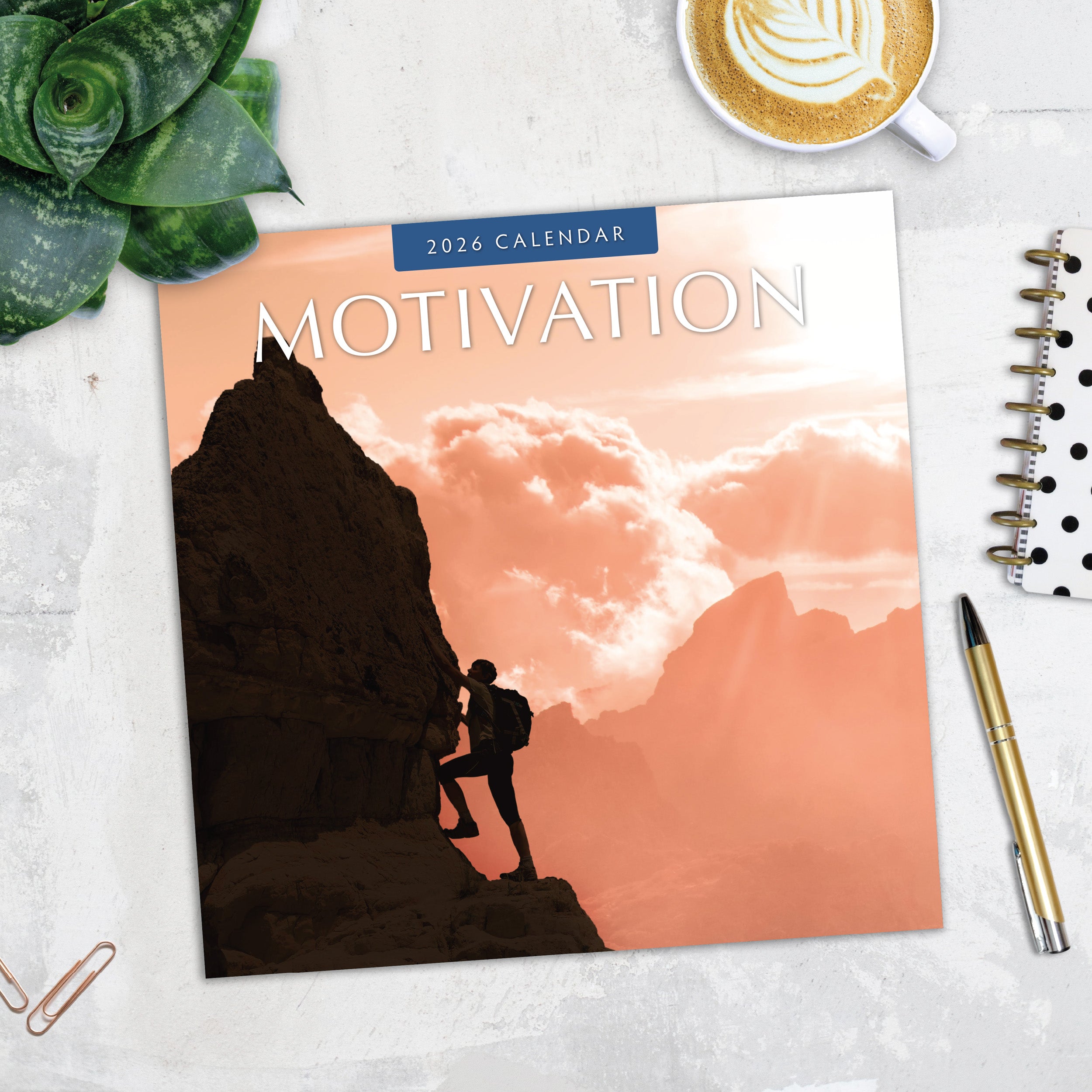 2026 Motivation - Square Wall Calendar