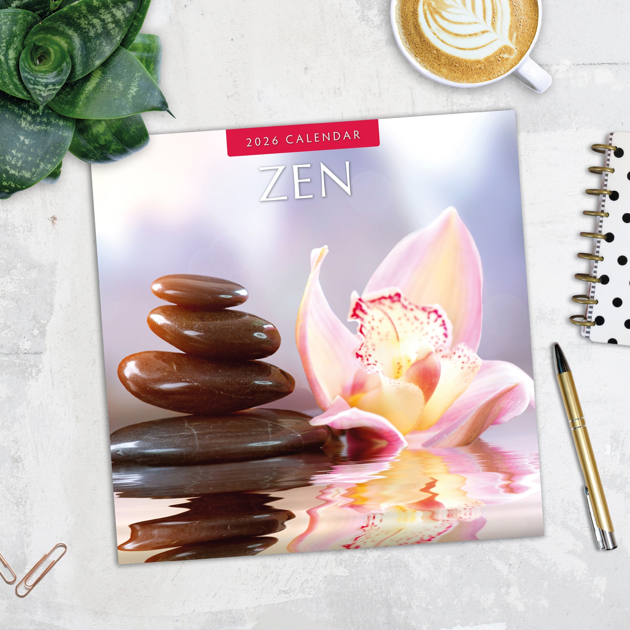 2026 Zen - Square Wall Calendar