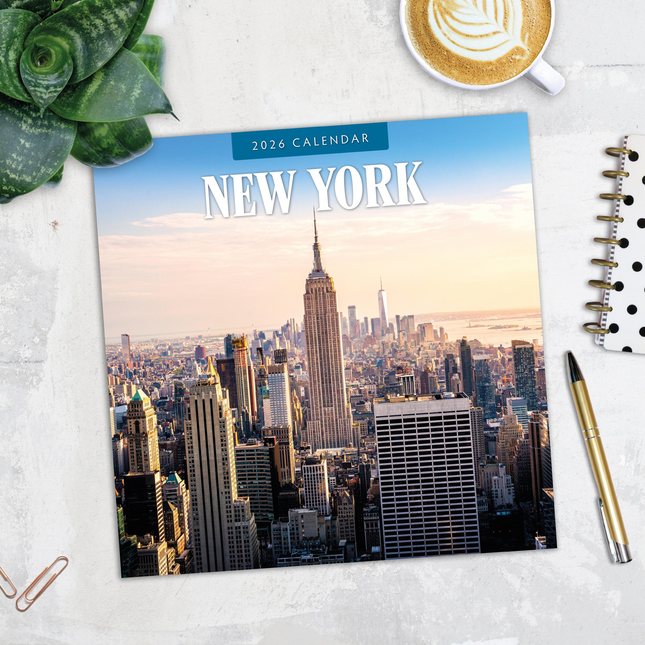 2026 New York - Square Wall Calendar