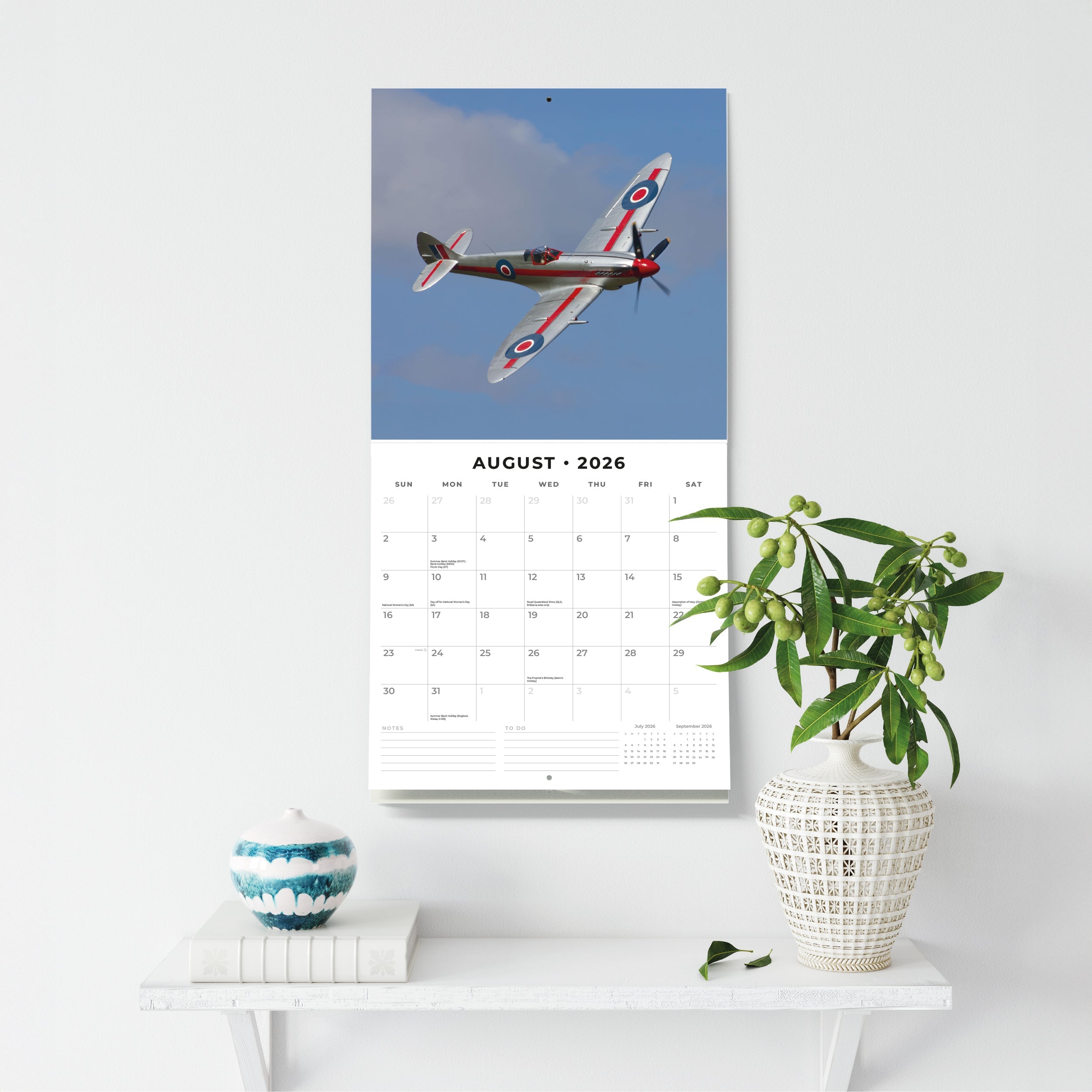 2026 Air Legends - Square Wall Calendar