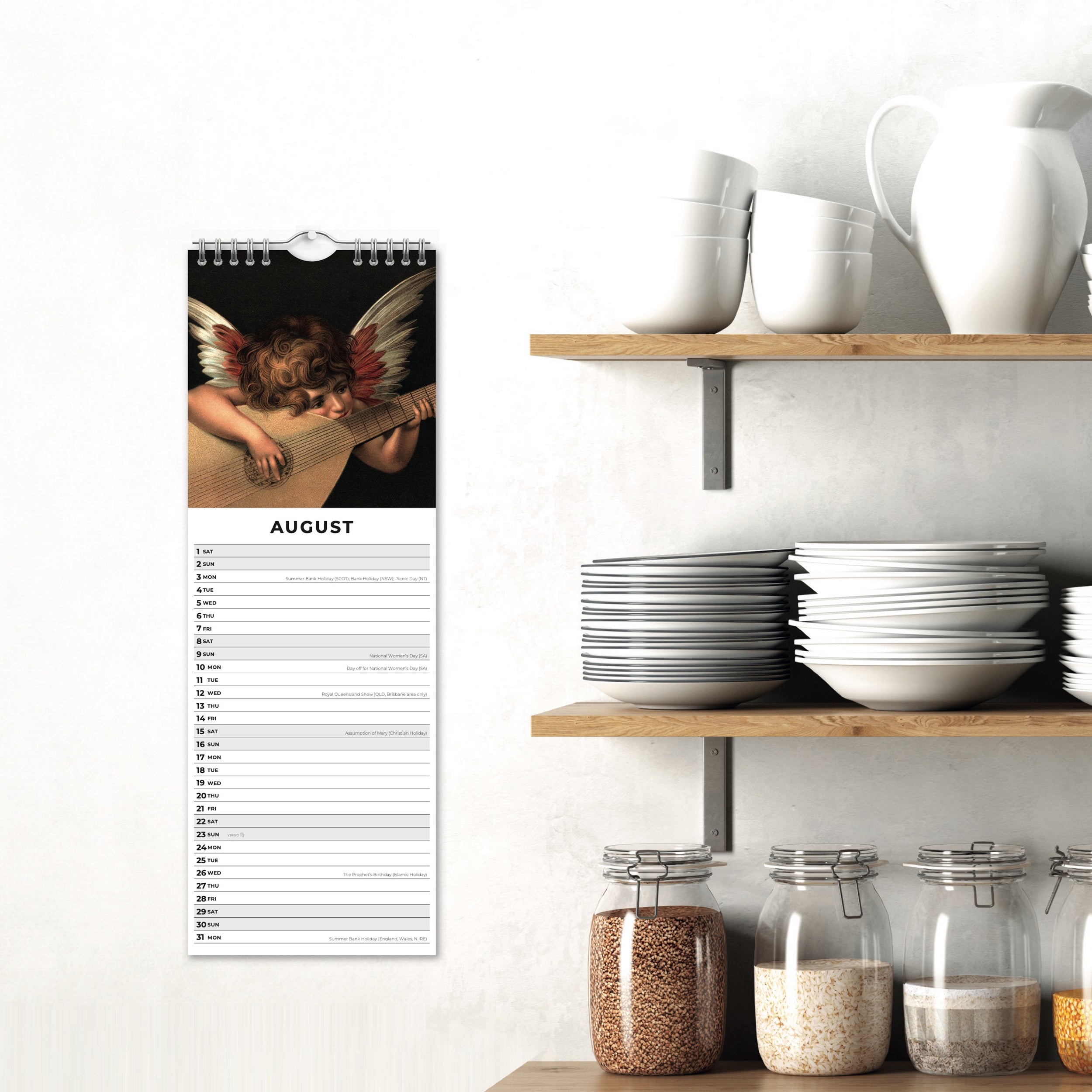 2026 Angels - Slim Wall Calendar