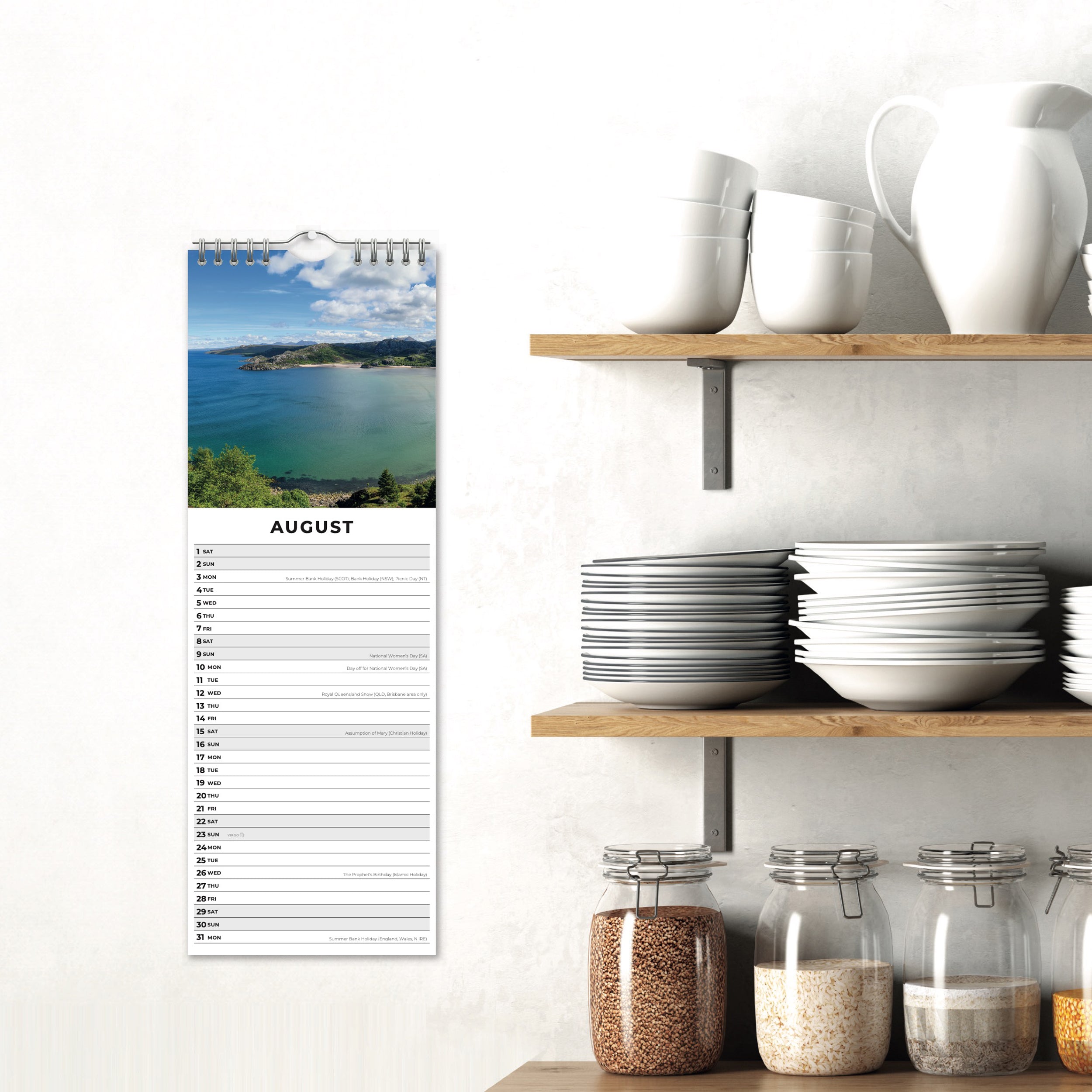 2026 Scotland - Slim Wall Calendar